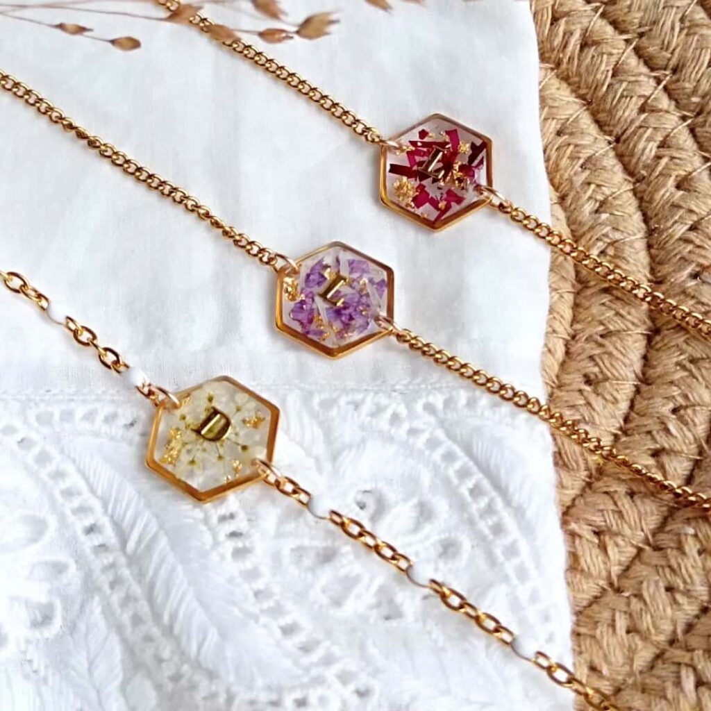 bijoux en fleurs naturelles